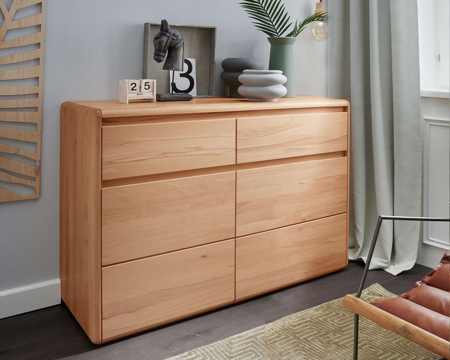 Beuken combi commode (2 laden en 2 deuren) Beuken combi commode (2 laden en 2 deuren)