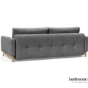 Achterkant bedbank grijs