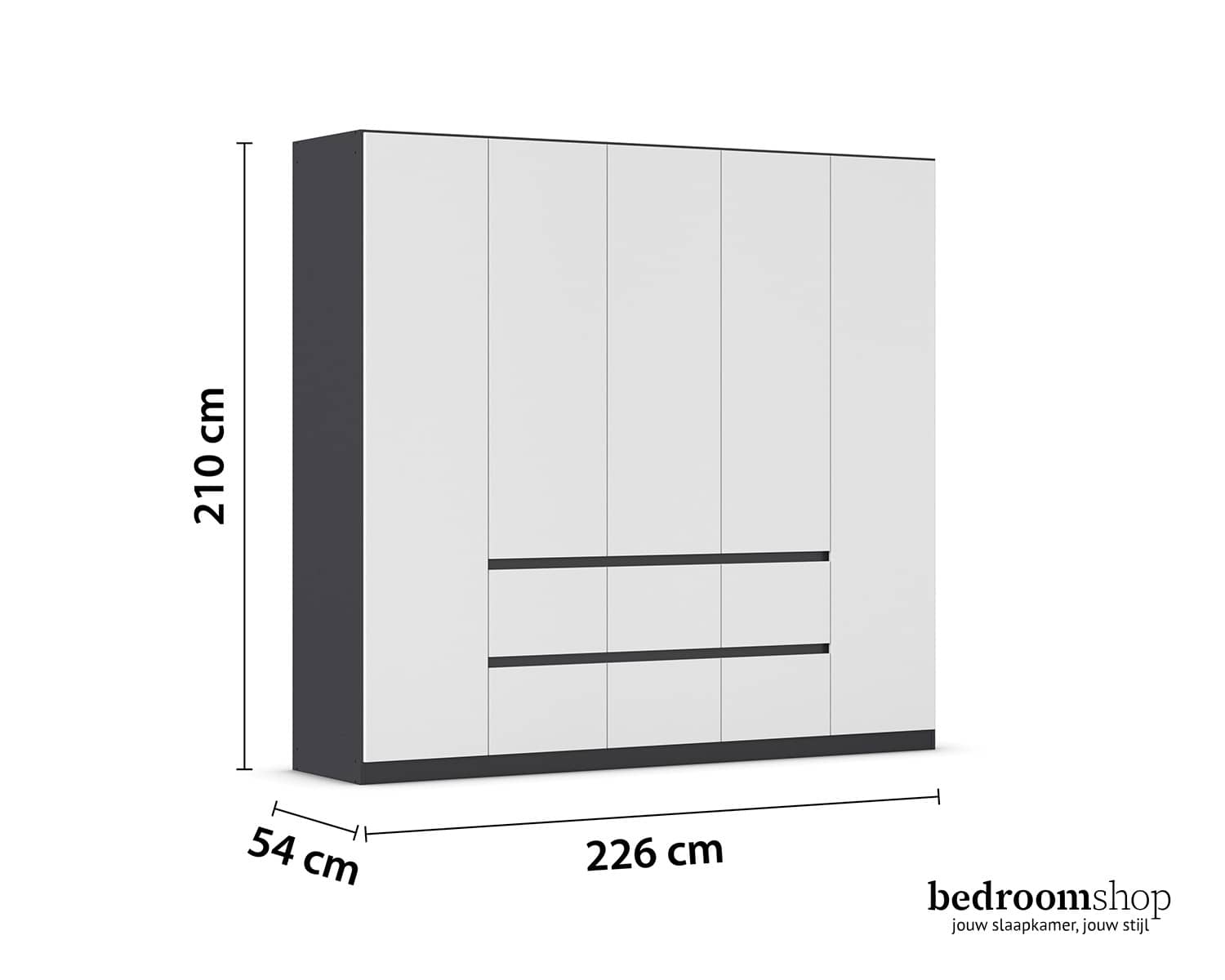 226 cm draaideurkast 226 cm draaideurkast