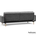 Grijze slaapbank achterkant