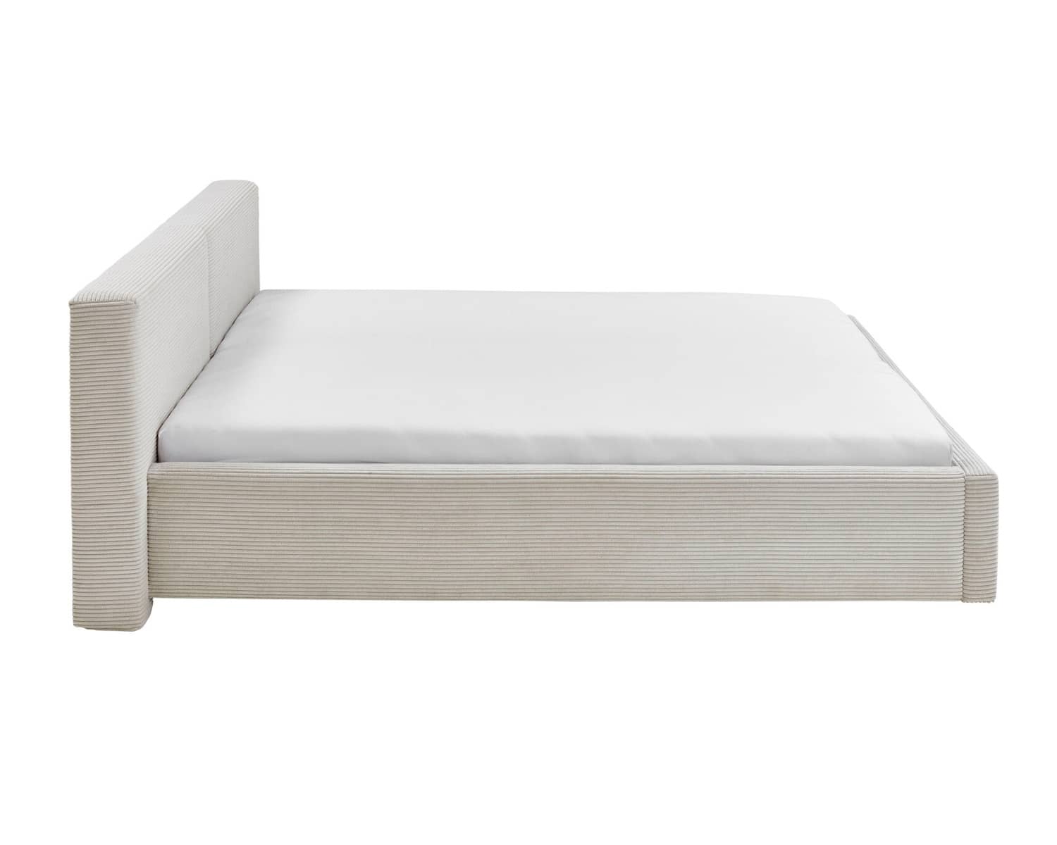 Bed 140x200 beige stof