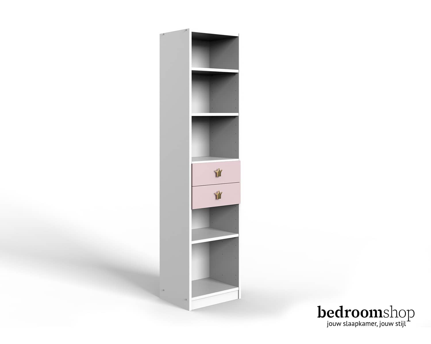 Boekenkast roze wit Boekenkast roze wit