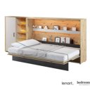 120 opklapbed met kast met deur