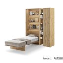 Opklapbed imitatie eiken 90x200