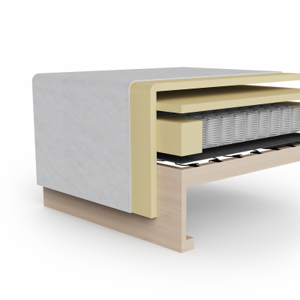 Binnenkant slaapbank Houston