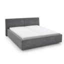 Bed stof ribbels grijs