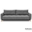 Grijze slaapbank 200 cm zitvlak