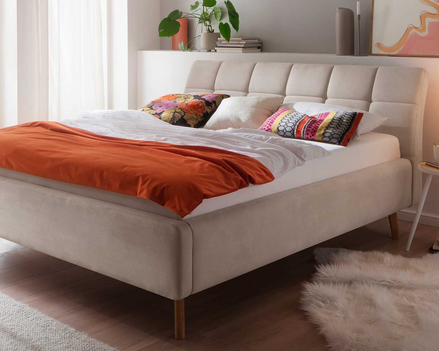 Stoffen bed luxe