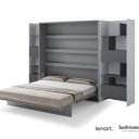 Klapbed grijs verticaal 180x200