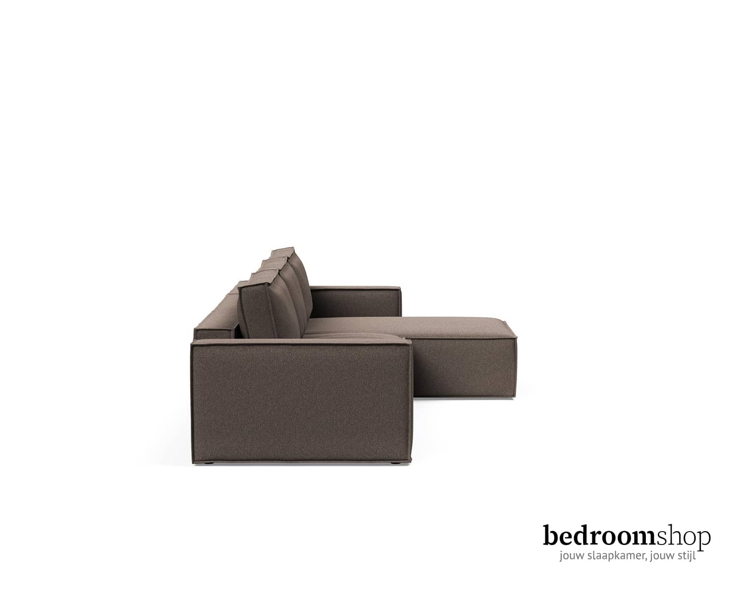 Slaapbank taupe ottomaan