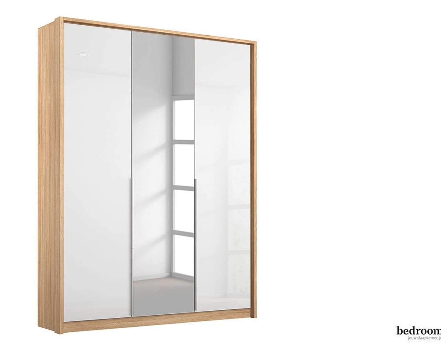 Spiegeldeurkast met sierlijst Spiegeldeurkast met sierlijst