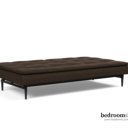 Bruine slaapbank plat