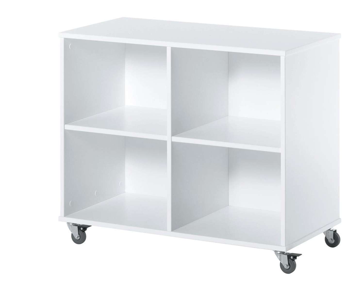 Opbergkast Wil wit op wielen Opbergkast Wil wit op wielen