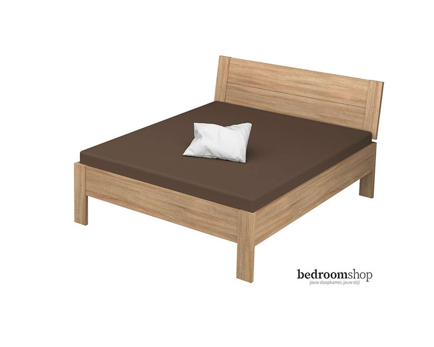 eiken bed 160x200 met hoofdbord eiken bed 160x200 met hoofdbord