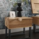 Staand nachtkastje eiken hout