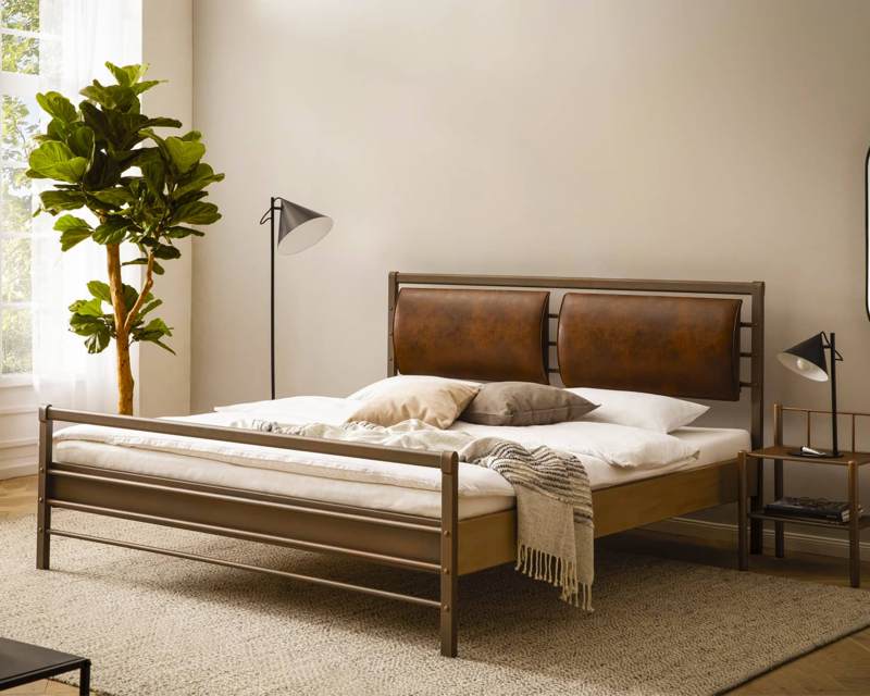 ijzeren tweepersoonsbed