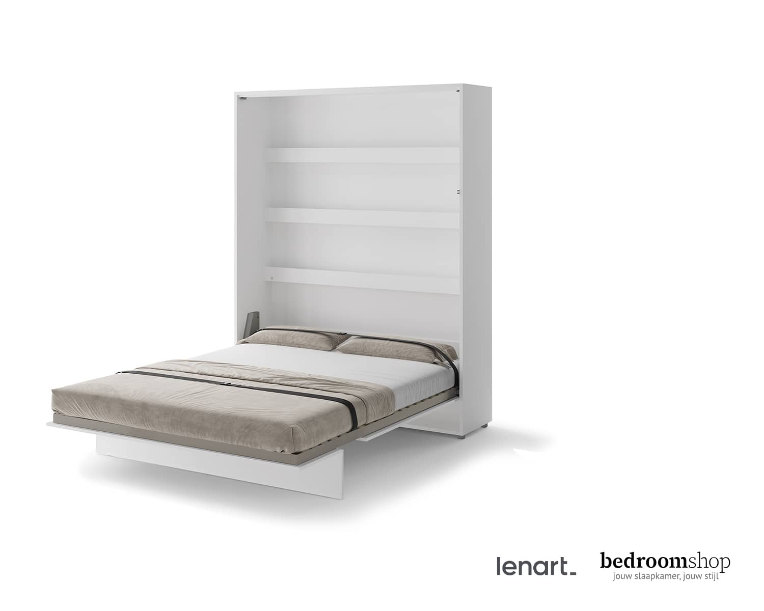 Wit tweepersoons opklapbed