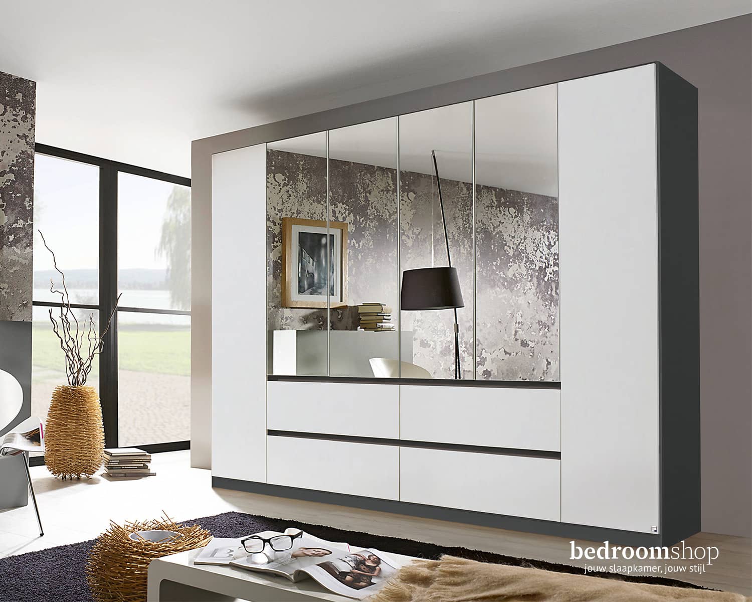 kledingkast 271 zonder sierlijst metallic grijs wit kledingkast 271 zonder sierlijst metallic grijs wit