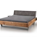 Tweetandsverbinding houten bed eiken