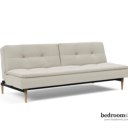 Slaapbank beige 3 zits zonder leuningen