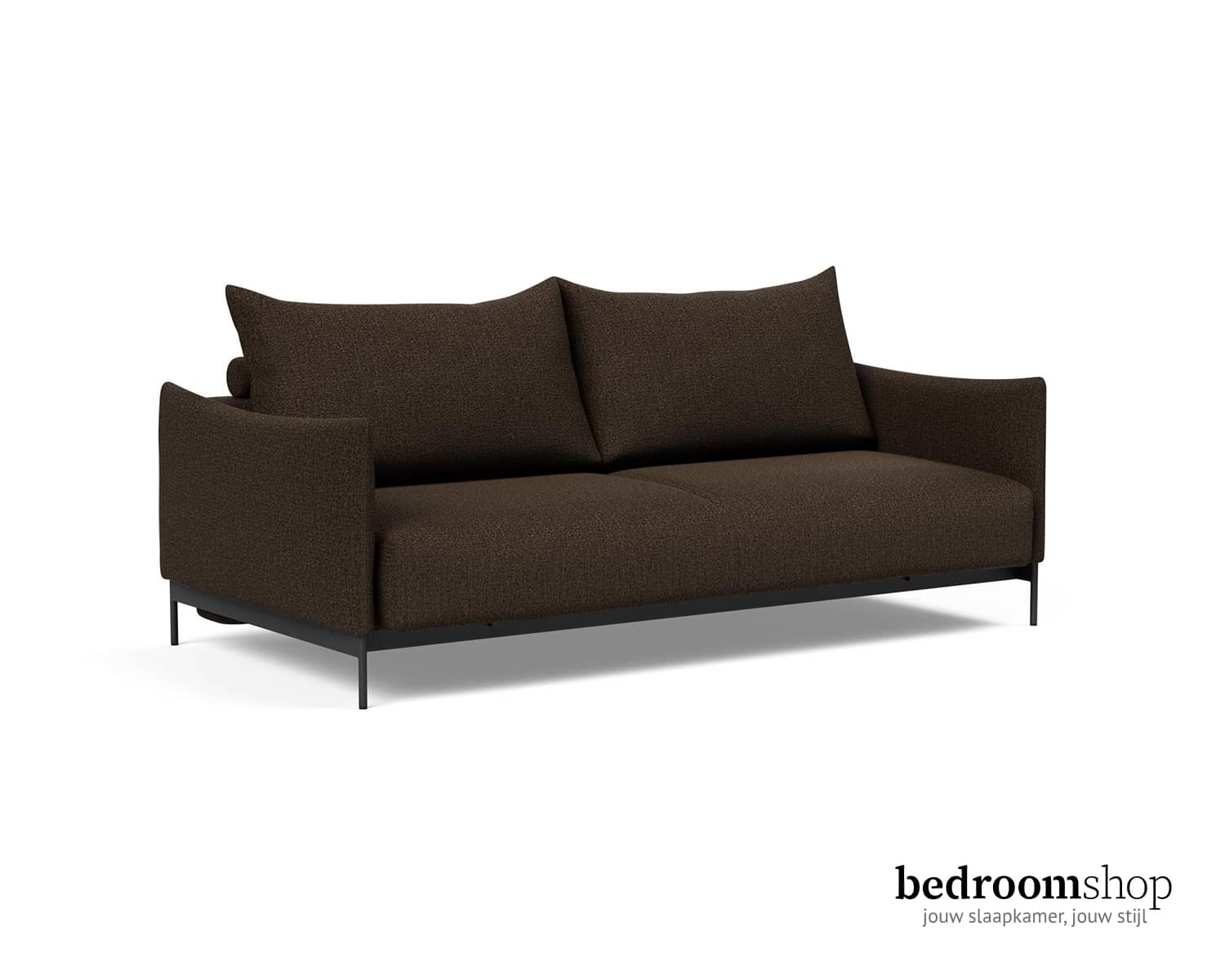 Design slaapbank bruin