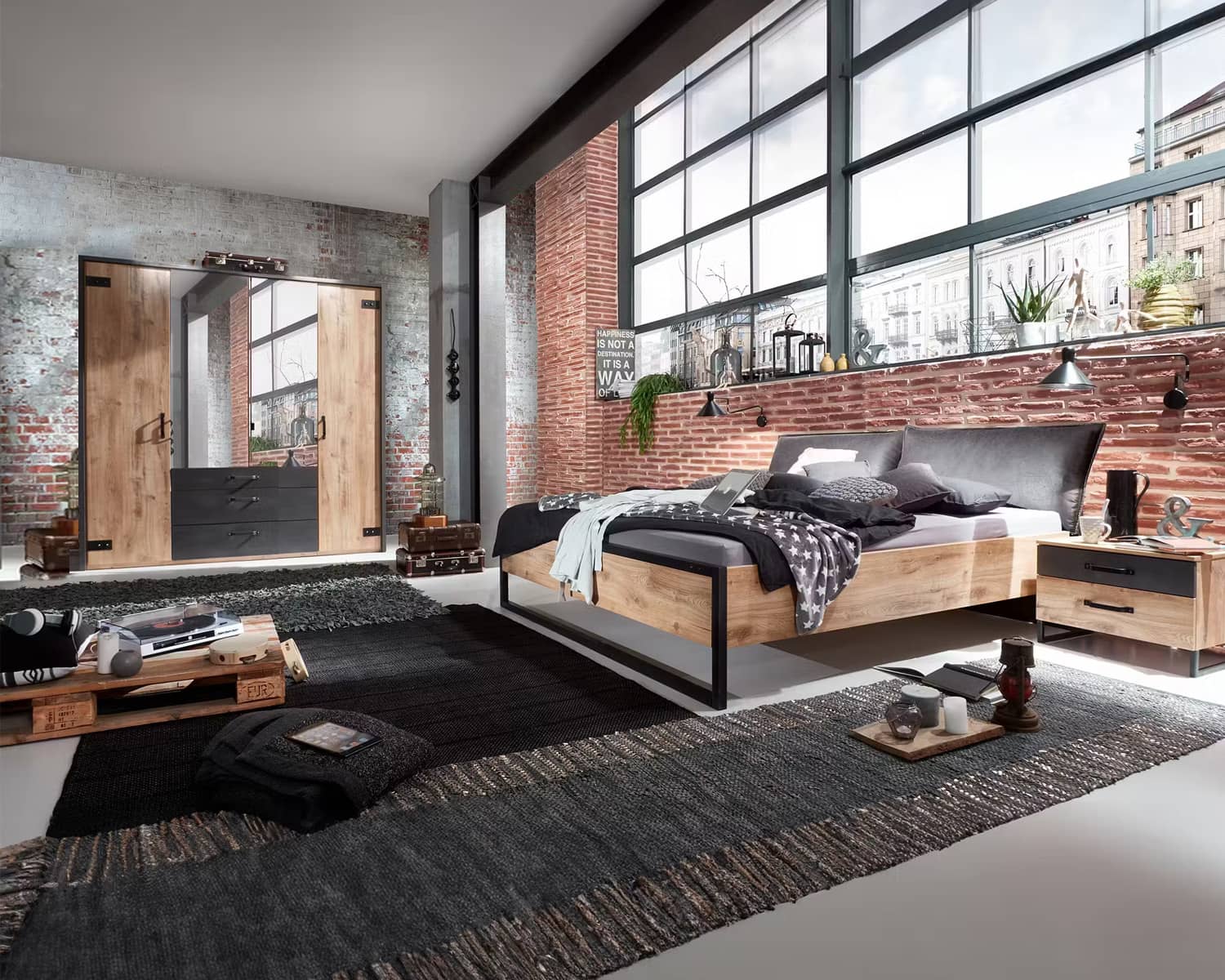 Slaapkamerset industrieel Slaapkamerset industrieel