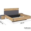 Tweepersoonsbed 160x200 San Diego