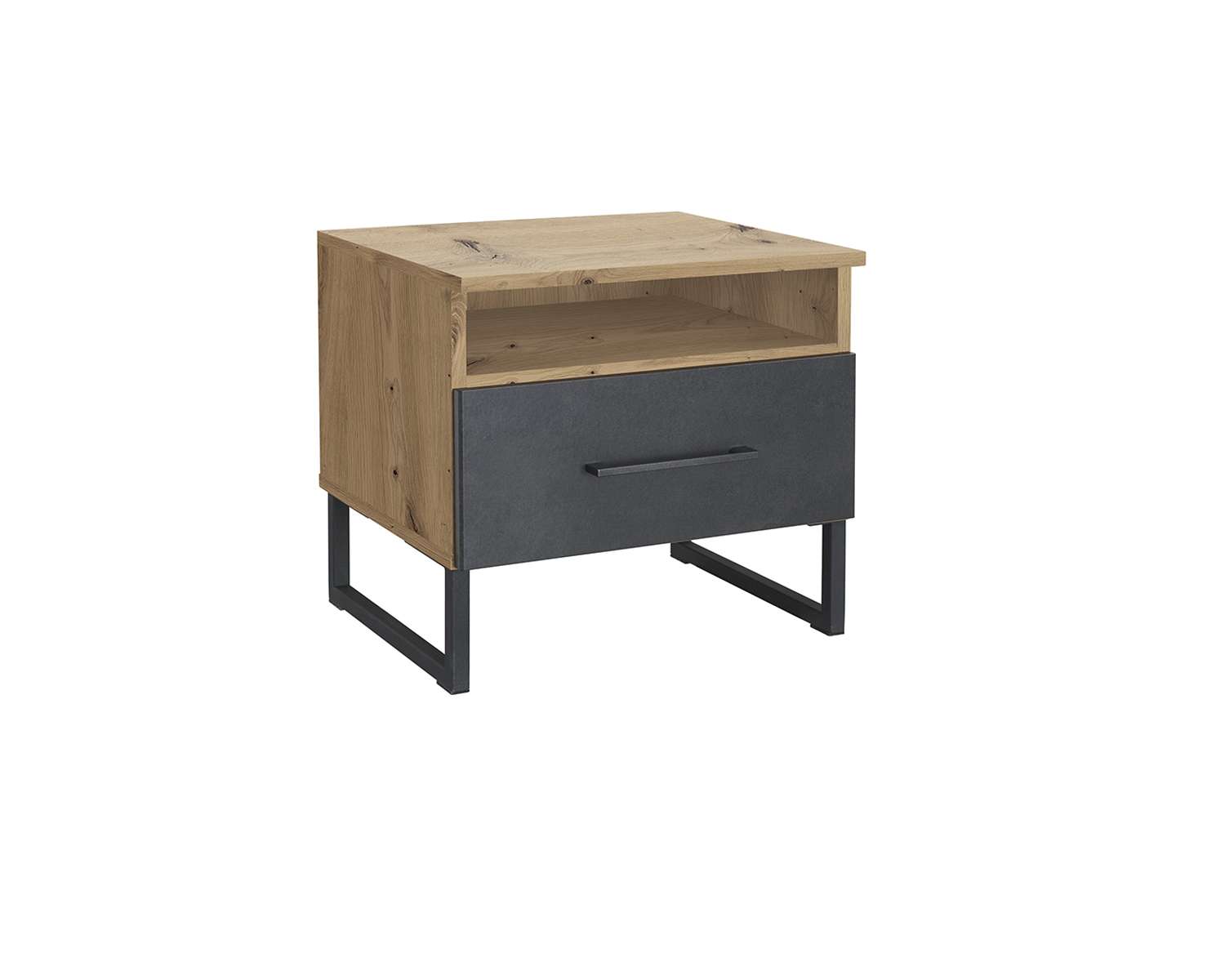Nachtkastje malmo met ijzer onderstel