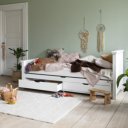 Kinderbed wit met lades