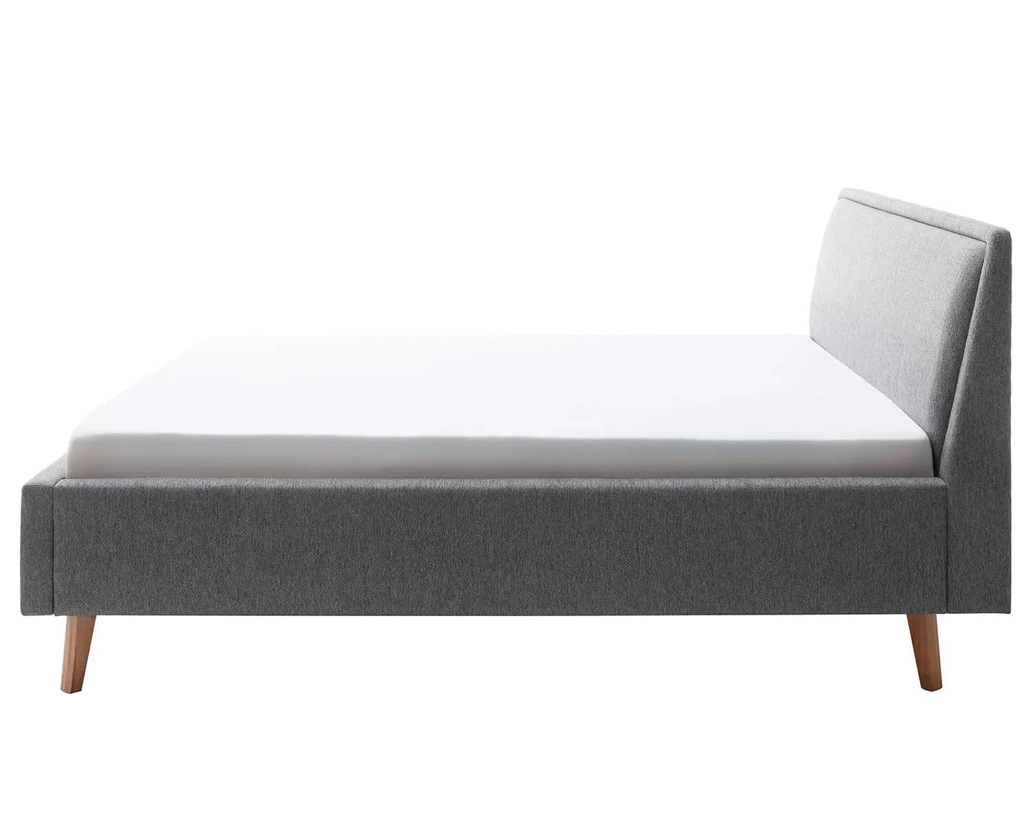 Grijs bedframe stof Grijs bedframe stof