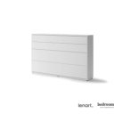 Horizontaal opklapbed wit