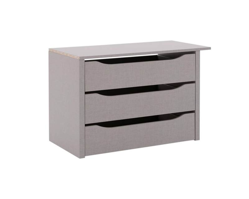 Ladeblok 90 cm zweefdeurkast met vrije ruimte