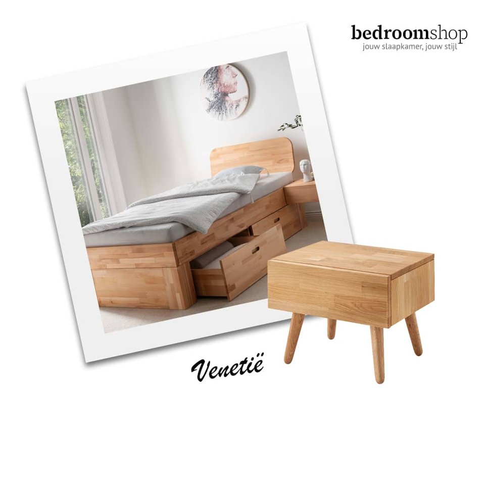 Venetië eenpersoonsbed massief