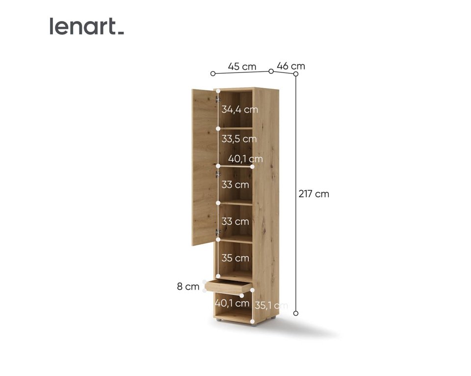 Lenart kast 1-deurs