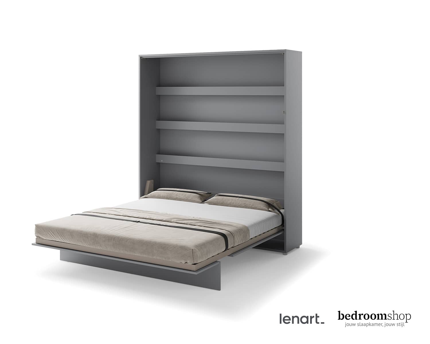 Opklapbed 180x200 grijs