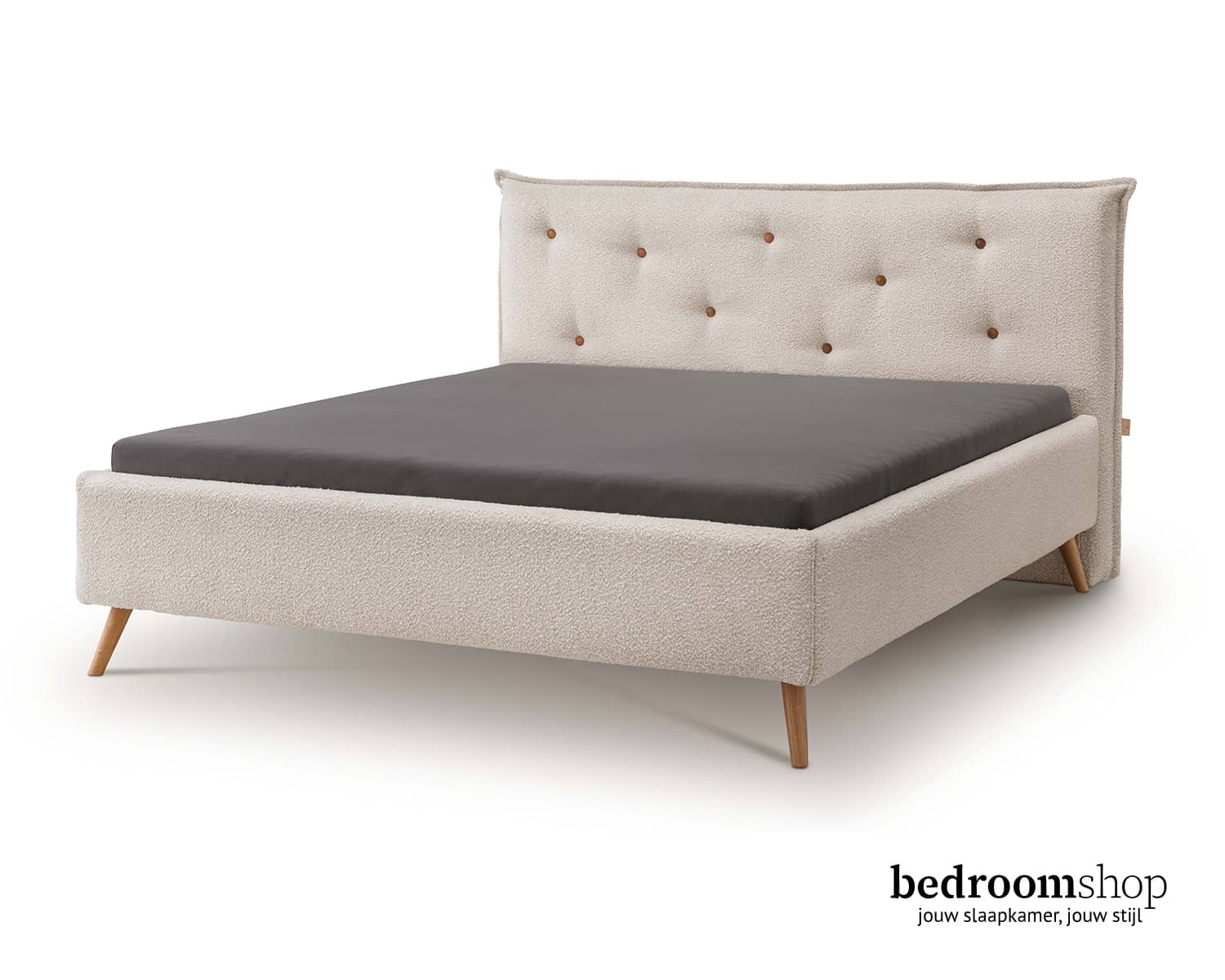 Stoffen bed 160x220