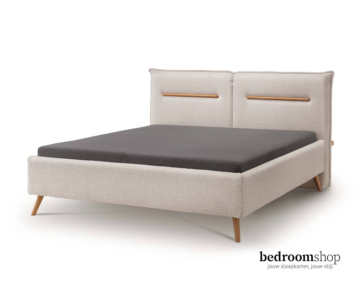 Stoffen bed 160x220 - Pearl stof Stoffen bed 160x220 - Pearl stof