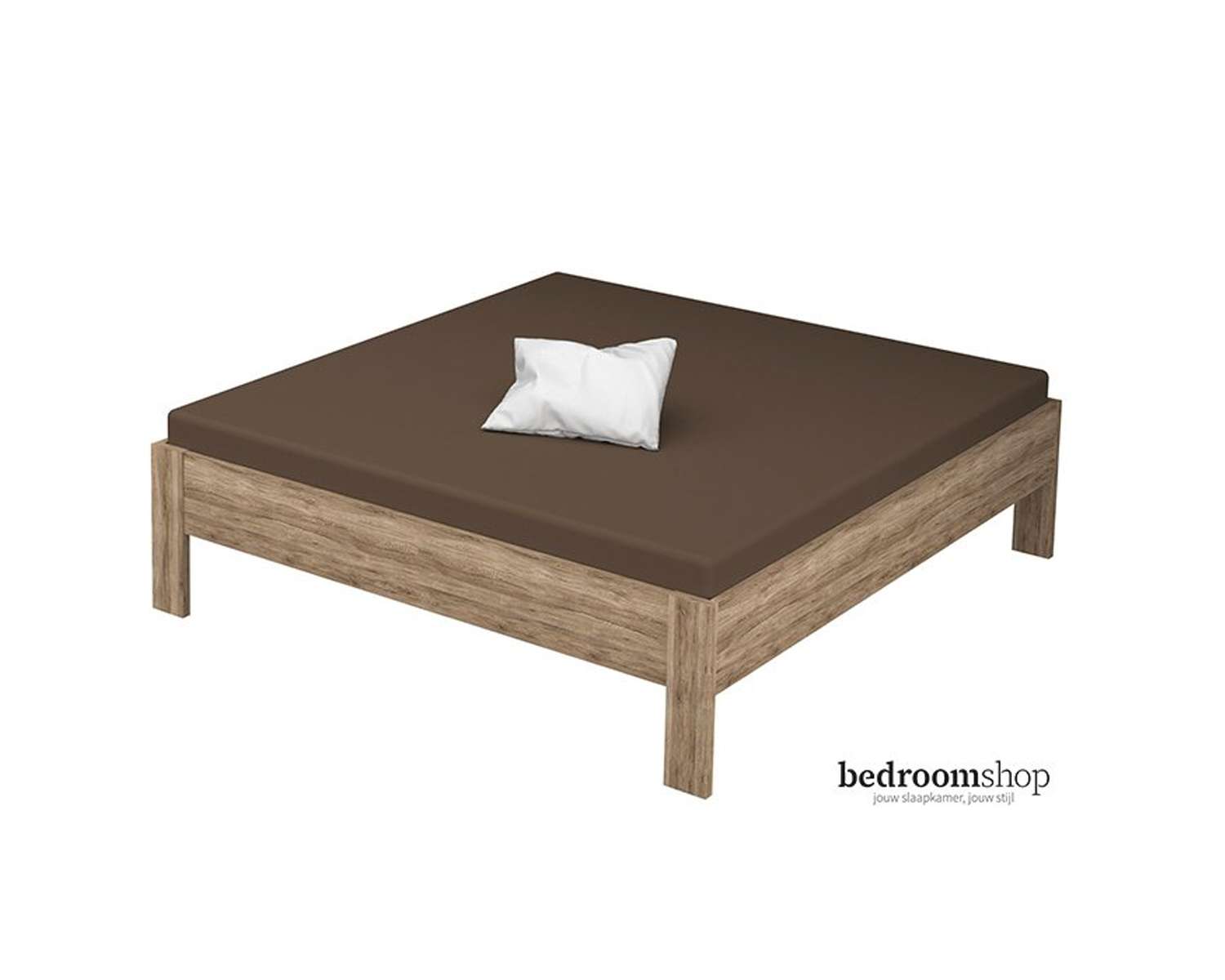 wild eiken houten bed 180x200 wild eiken houten bed 180x200