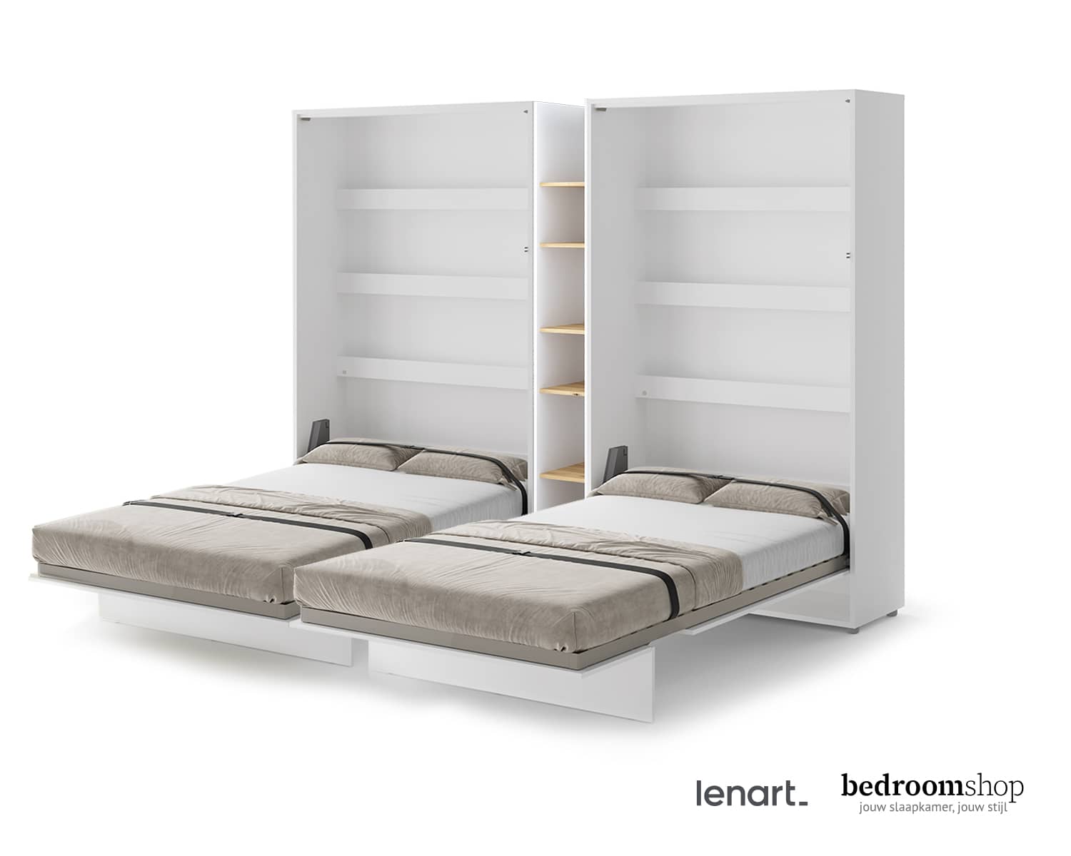 120x200 opklapbedden wit boekenkast 120x200 opklapbedden wit boekenkast