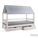 Huisbed wit bedframe met sterrendoek