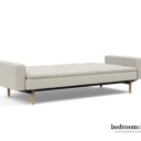 Slaapbank met leuningen beige