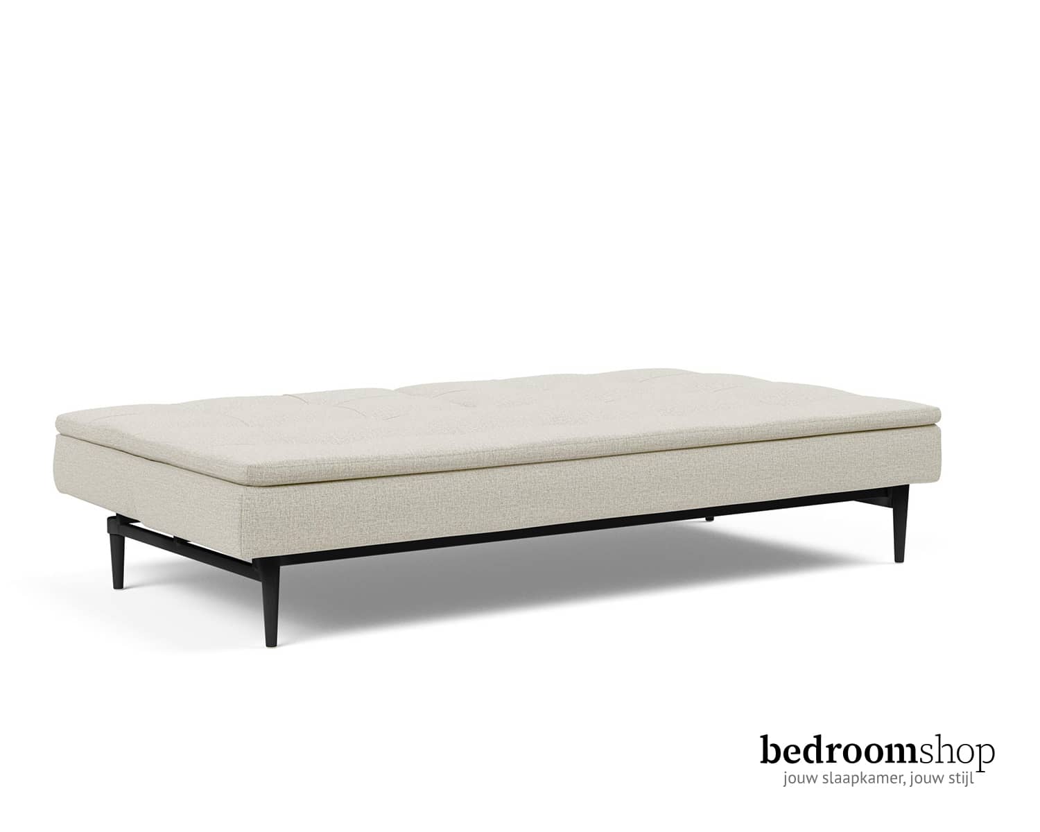 Slaapbank beige plat