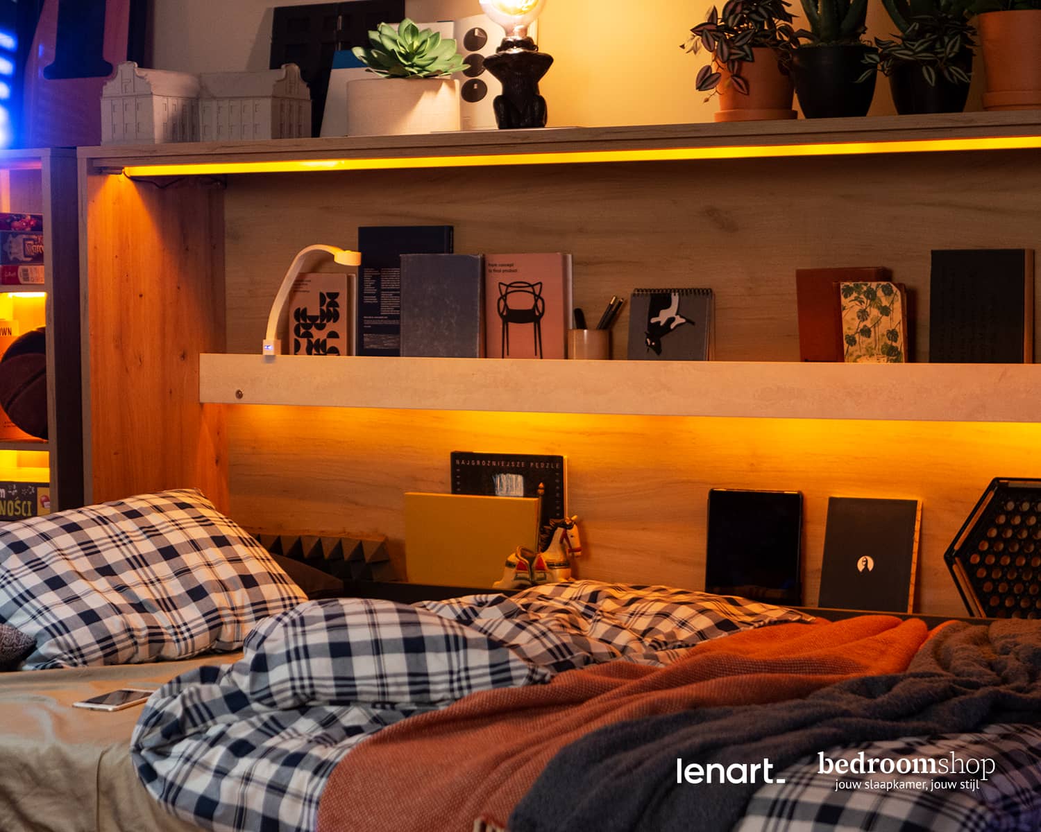 Opklapbed 120 cm voor kinderen