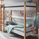 Stapelbed wit massief/mdf