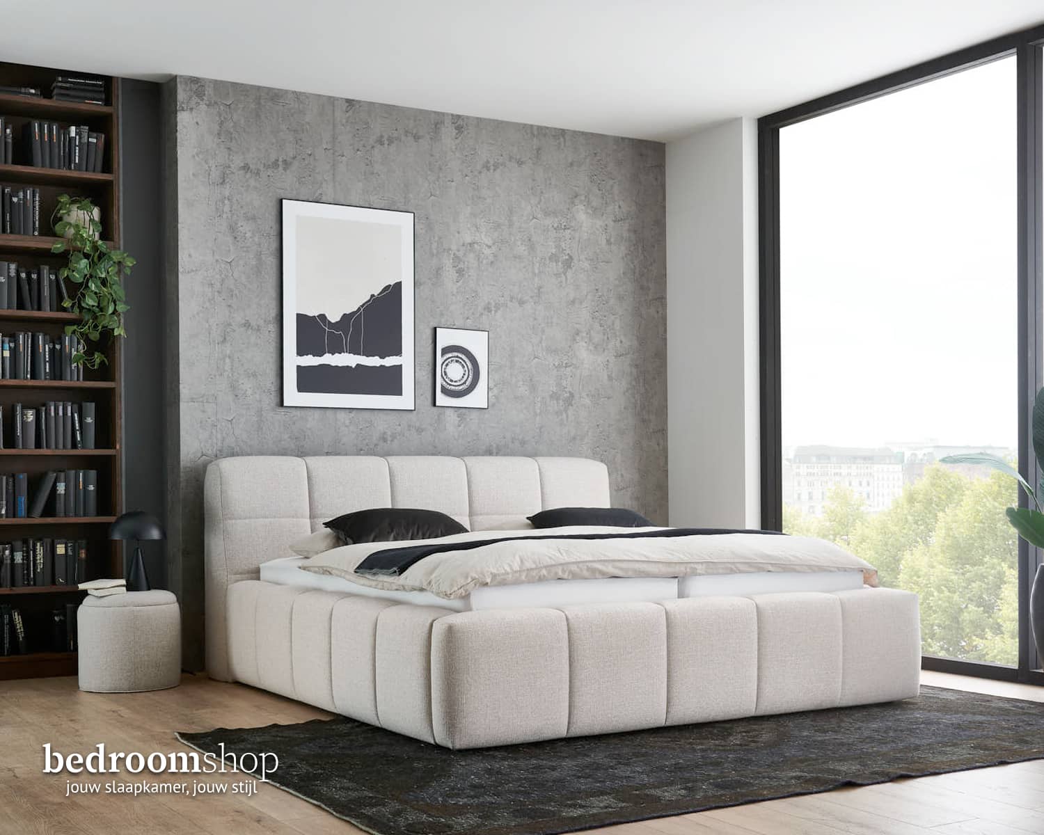 Tweepersoonsbed stoffen wolkjes miami Tweepersoonsbed stoffen wolkjes miami