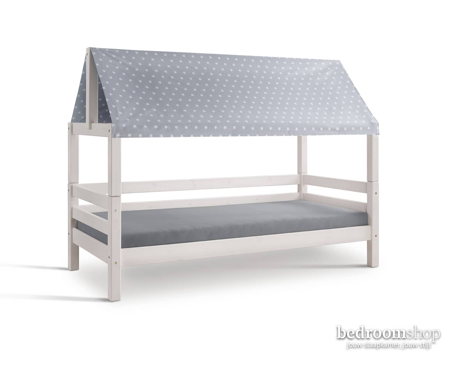 Kinder bed huis frame doek sterren