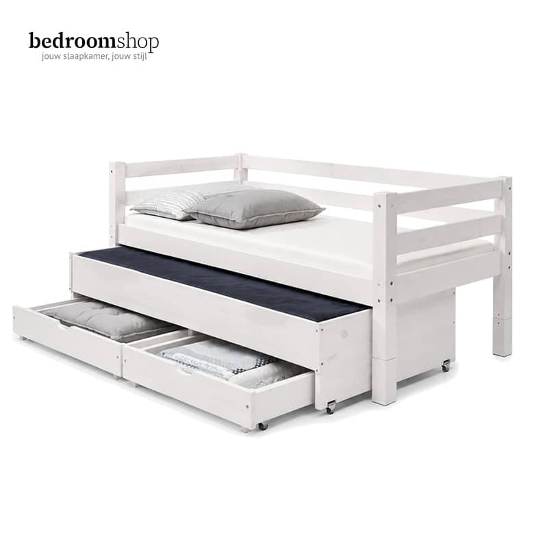 Kinderbed met logeerbed - onderschuifbed