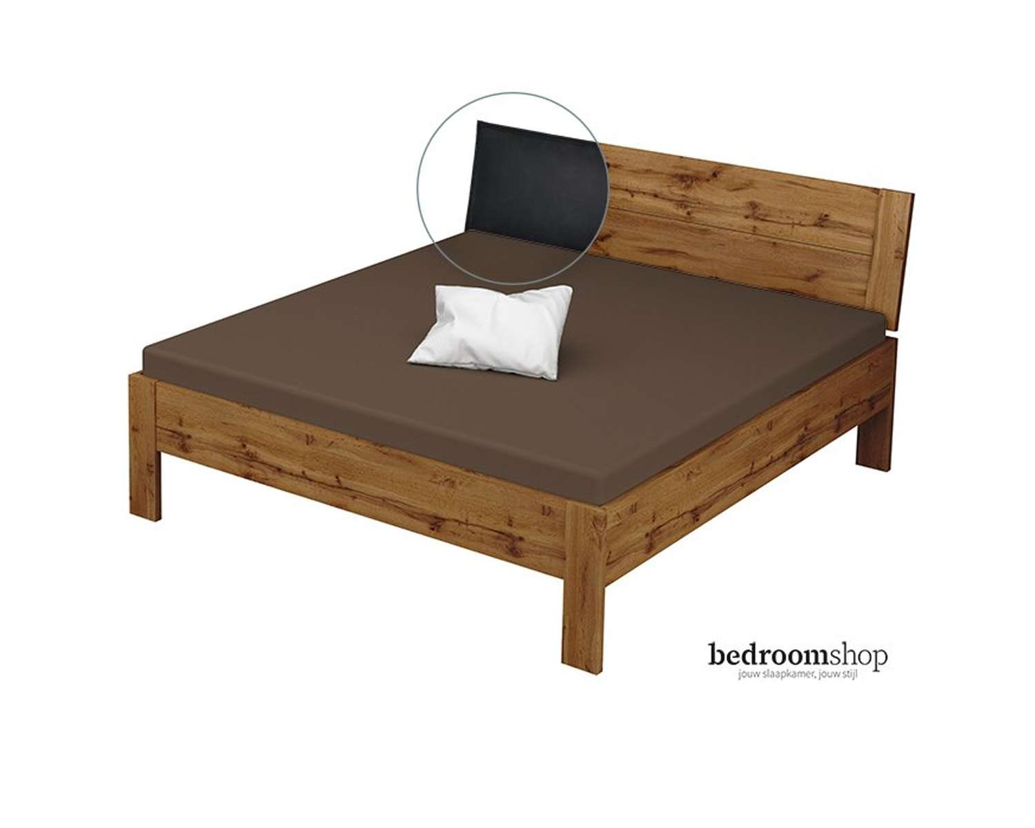 Wotan 180x200 lederlook zwart Wotan 180x200 lederlook zwart