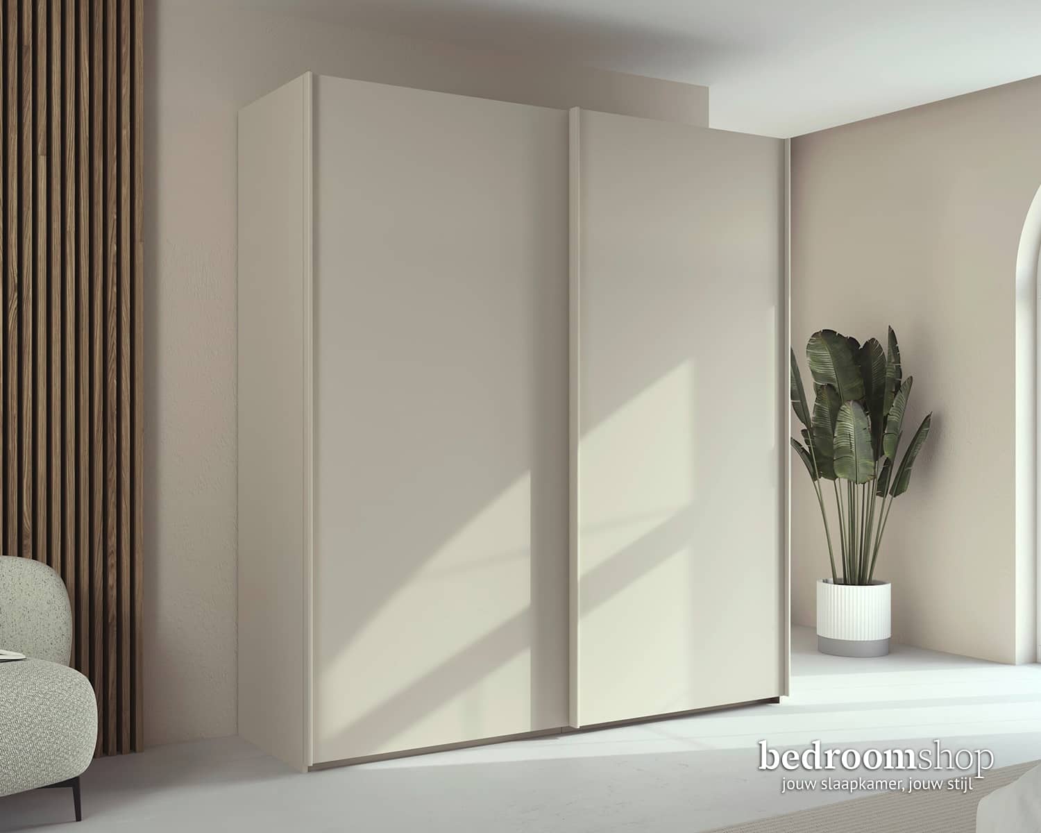 Schuifdeurkast beige Schuifdeurkast beige