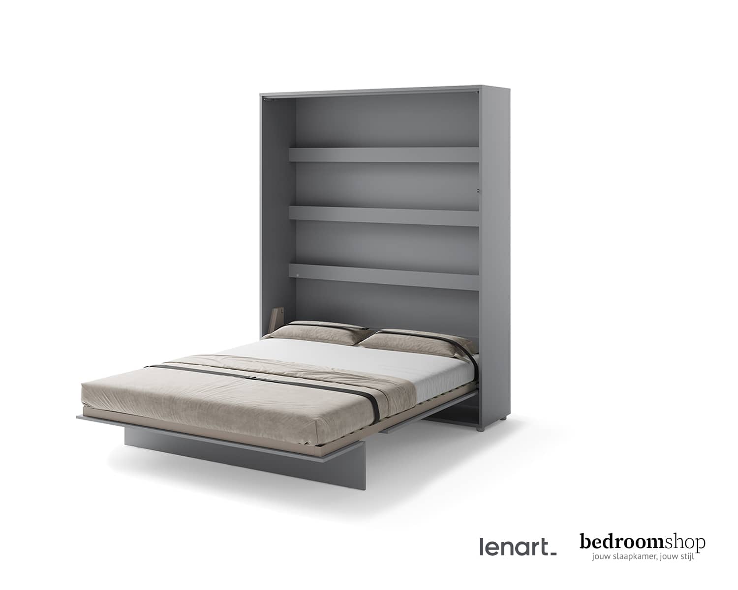 160x200 grijs opklapbed